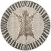 Savannah Sojourn Collection Area Rug -  Masai Round Gray and Ivory  lifestyle 20