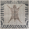 Savannah Sojourn Collection Area Rug -  Masai Square Gray and Ivory  lifestyle 22
