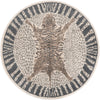 Savannah Sojourn Collection Area Rug -  Masai Round Gray and Ivory  lifestyle 39