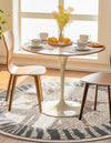 Savannah Sojourn Collection Area Rug -  Masai Round Gray and Ivory  lifestyle 29