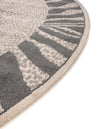 Savannah Sojourn Collection Area Rug -  Masai Round Gray and Ivory  lifestyle 51