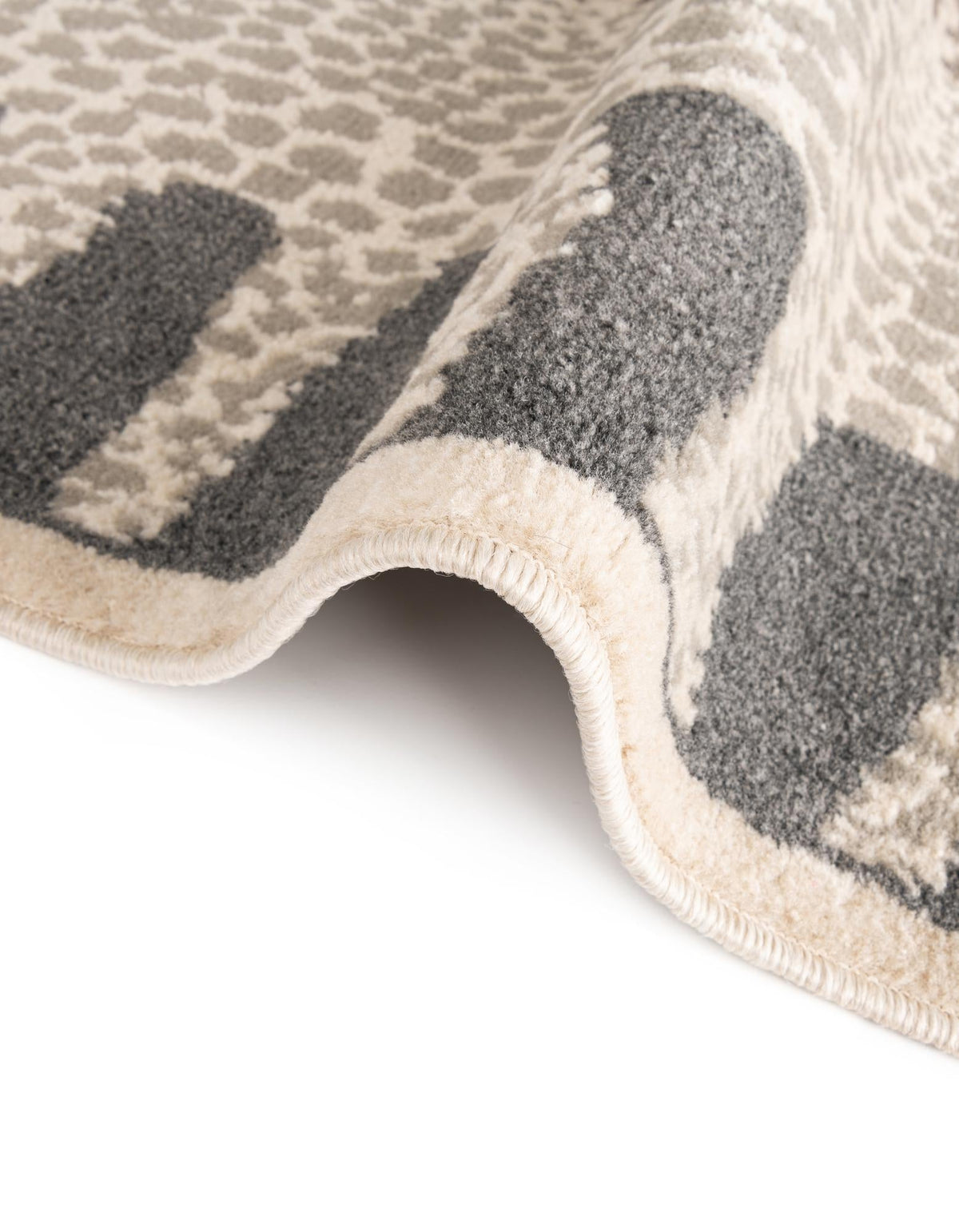 Savannah Sojourn Collection Area Rug -  Masai Rectangle Gray and Ivory  lifestyle 10