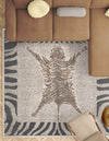 Savannah Sojourn Collection Area Rug -  Masai Square Gray and Ivory  lifestyle 28