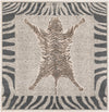 Savannah Sojourn Collection Area Rug -  Masai Square Gray and Ivory  lifestyle 23