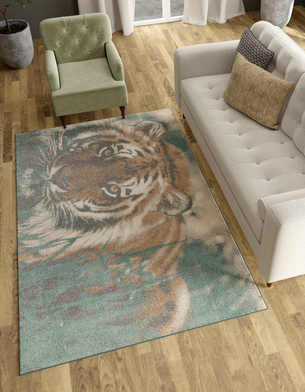 Savannah Sojourn Collection Area Rug -  Okavango Rectangle Multi  lifestyle 2