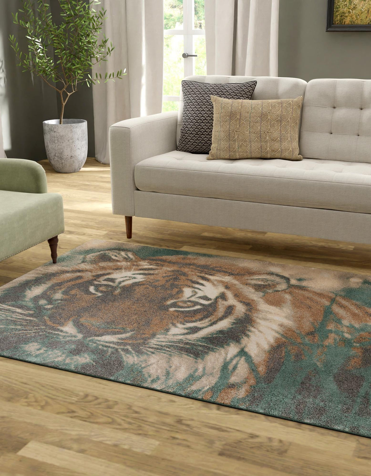 Savannah Sojourn Collection Area Rug -  Okavango Rectangle Multi  lifestyle 3