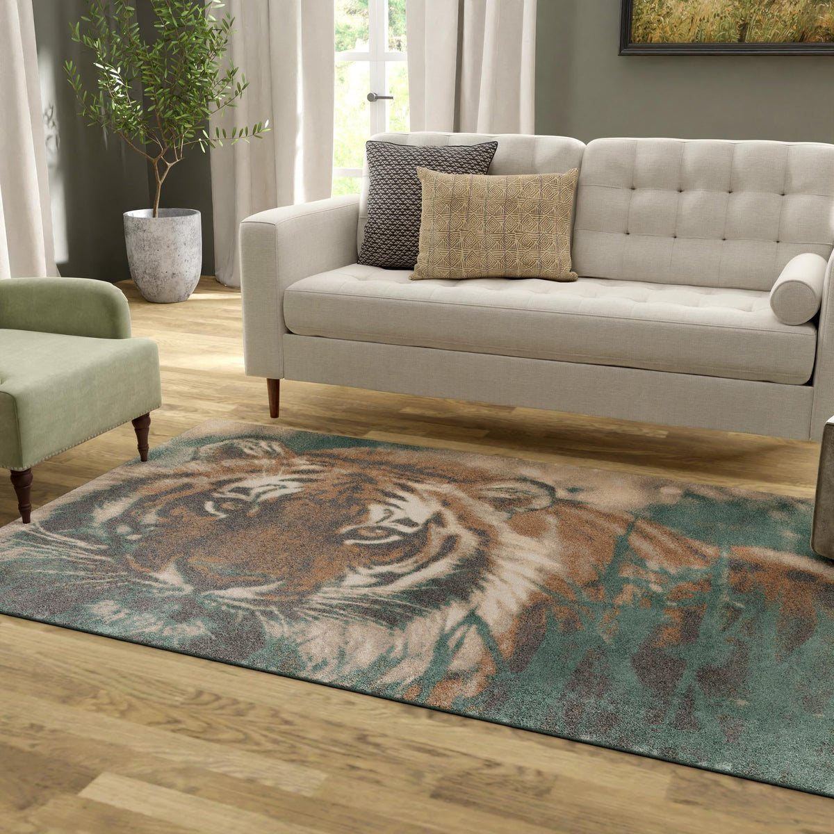 Savannah Sojourn Collection Area Rug -  Okavango Rectangle Multi  lifestyle 16
