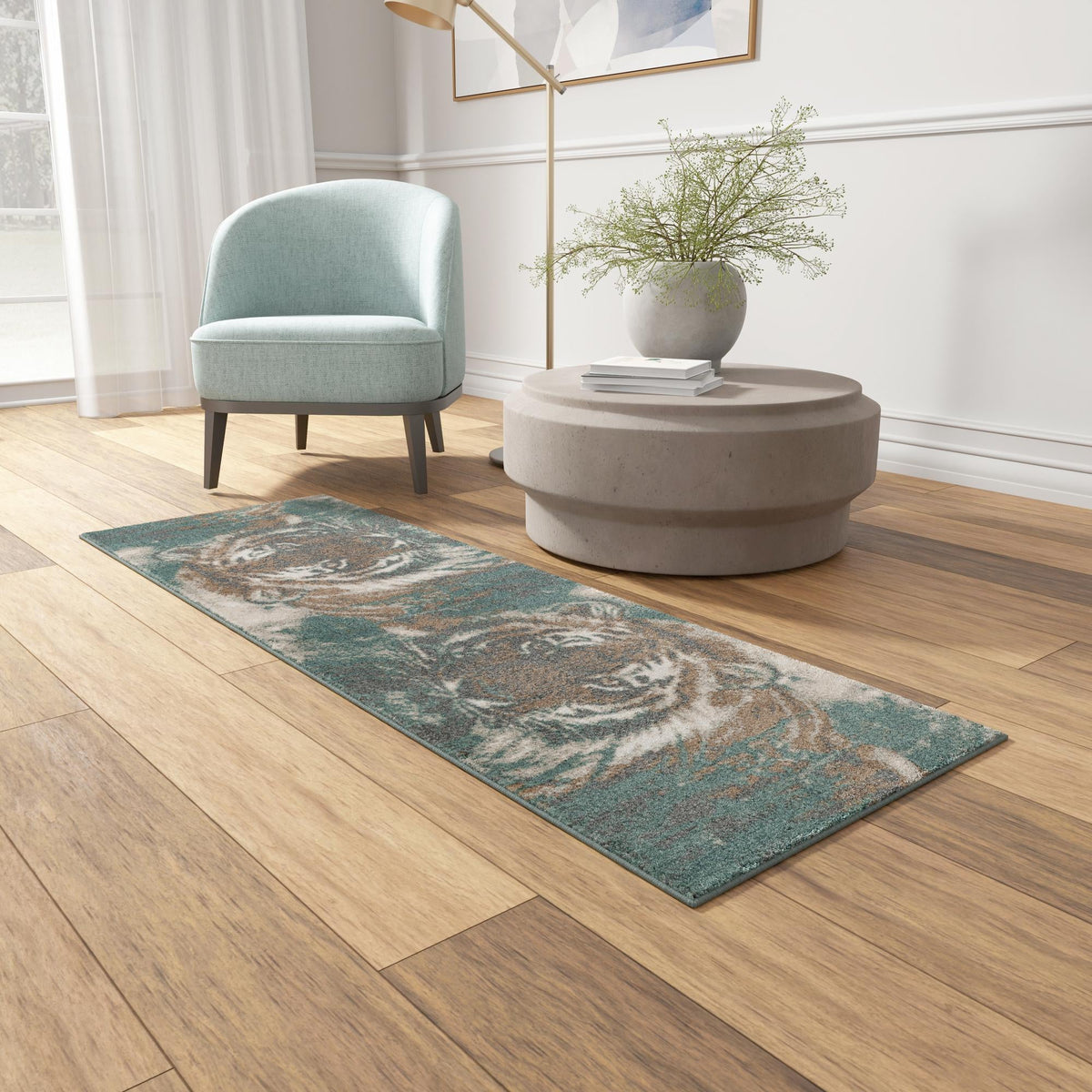 Savannah Sojourn Collection Area Rug -  Okavango Runner Multi  lifestyle 76