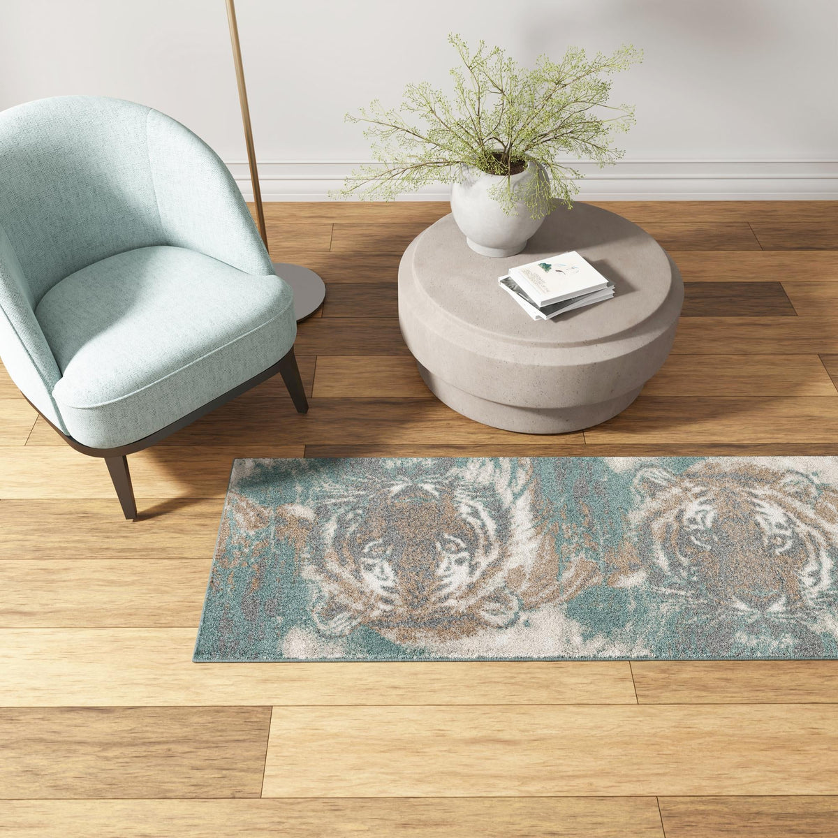 Savannah Sojourn Collection Area Rug -  Okavango Runner Multi  lifestyle 77