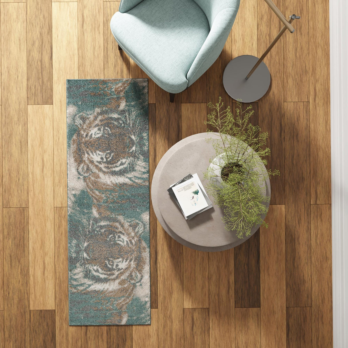 Savannah Sojourn Collection Area Rug -  Okavango Runner Multi  lifestyle 78