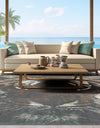 Savannah Sojourn Collection Area Rug -  Okavango Square Multi  lifestyle 29