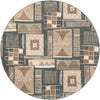 Savannah Sojourn Collection Area Rug -  Tsavo Round Multi  lifestyle 18