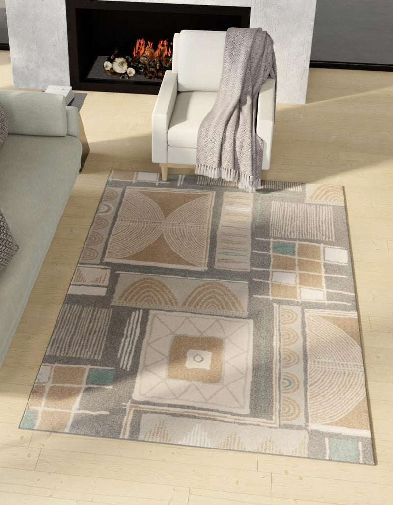 Savannah Sojourn Collection Area Rug -  Tsavo Rectangle Multi  lifestyle 2