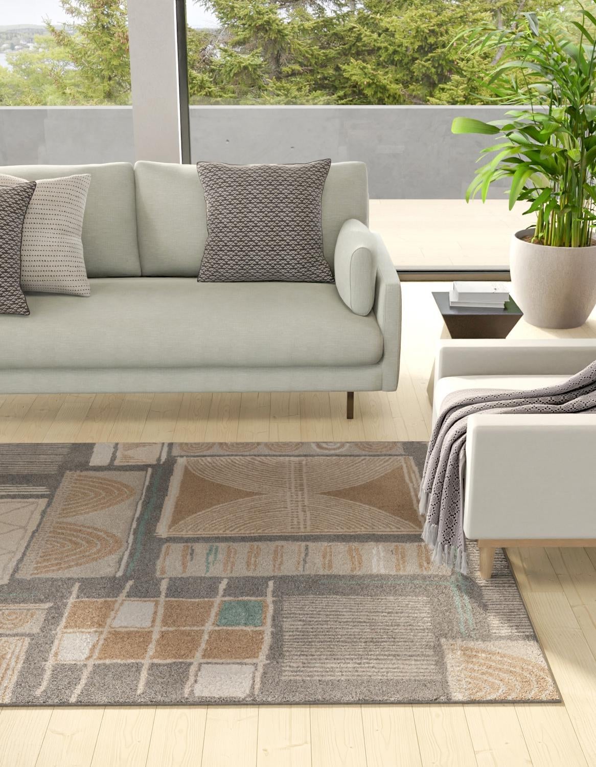 Savannah Sojourn Collection Area Rug -  Tsavo Rectangle Multi  lifestyle 4