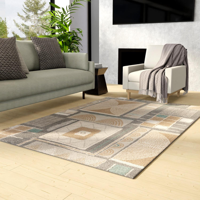 Savannah Sojourn Collection Area Rug -  Tsavo Rectangle Multi  lifestyle 16
