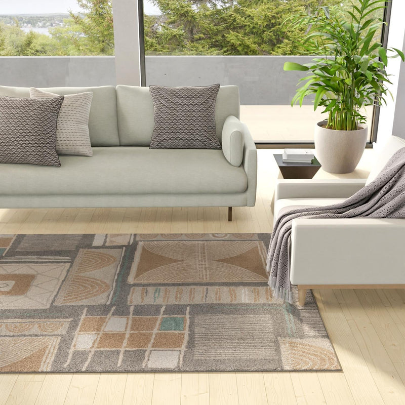 Savannah Sojourn Collection Area Rug -  Tsavo Rectangle Multi  lifestyle 17