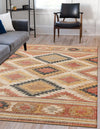 Desert Weave Jute Collection Area Rug - Sahara Rectangle Multi  lifestyle 4
