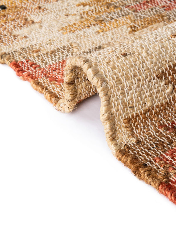 Desert Weave Jute Collection Area Rug - Sahara Rectangle Multi  lifestyle 17