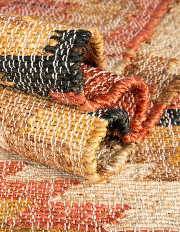 Desert Weave Jute Collection Area Rug - Sahara Rectangle Multi  lifestyle 20