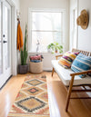 Desert Weave Jute Collection Area Rug - Sahara Runner Multi  lifestyle 24