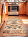 Desert Weave Jute Collection Area Rug - Sahara Runner Multi  lifestyle 28