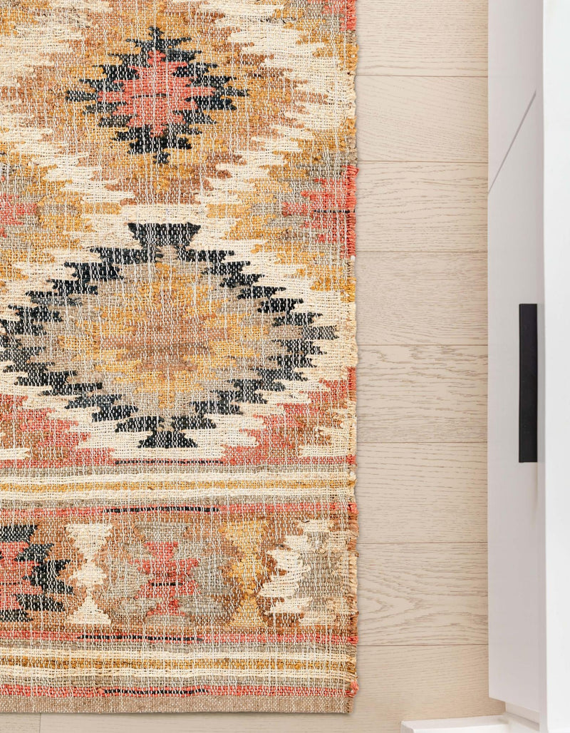 Desert Weave Jute Collection Area Rug - Sahara Runner Multi  lifestyle 36