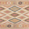 Desert Weave Jute Collection Area Rug - Sahara Square Multi  lifestyle 23