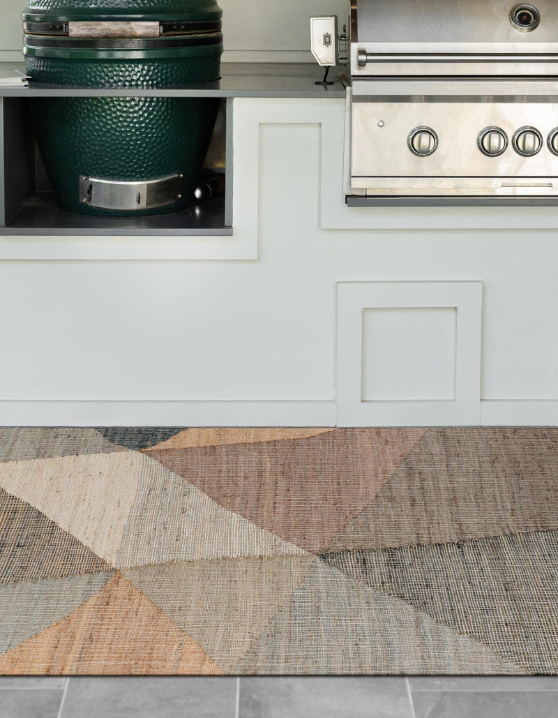 Desert Weave Jute Collection Area Rug -  Mojave Rectangle Multi  lifestyle 4