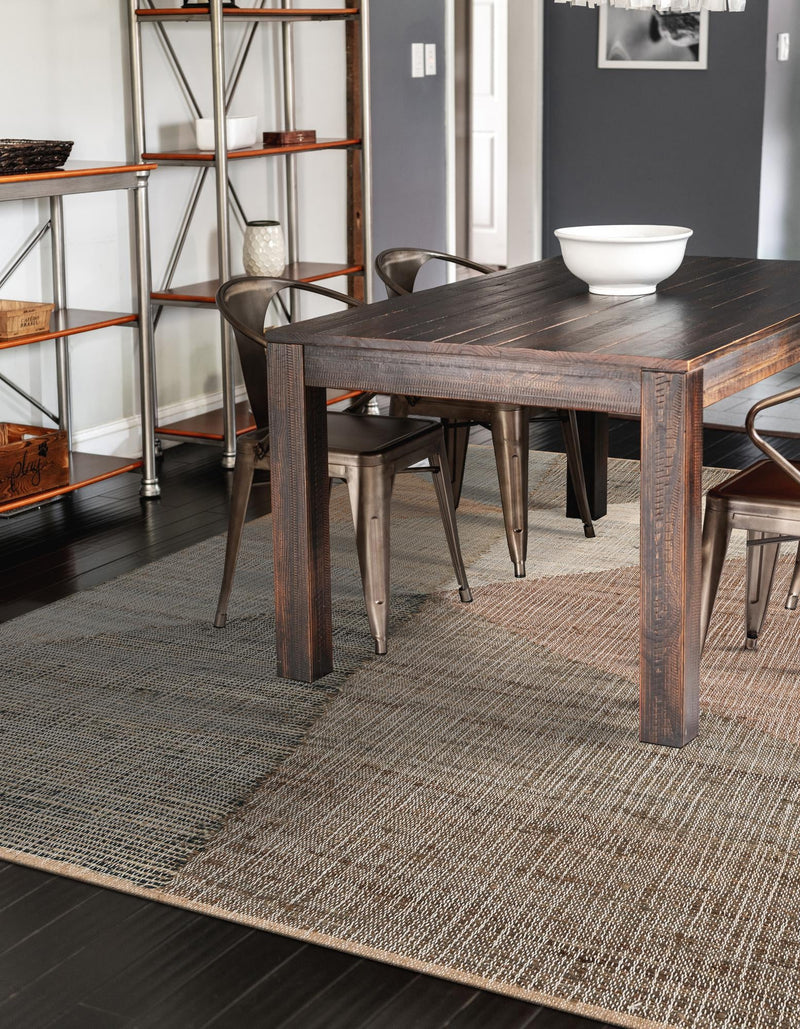 Desert Weave Jute Collection Area Rug -  Mojave Rectangle Multi  lifestyle 6