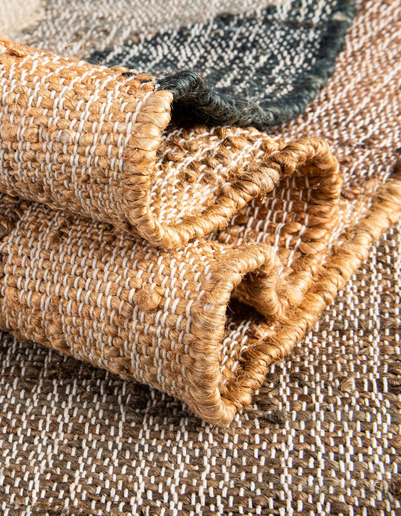 Desert Weave Jute Collection Area Rug -  Mojave Rectangle Multi  lifestyle 20