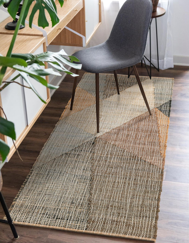 Desert Weave Jute Collection Area Rug -  Mojave Runner Multi  lifestyle 24