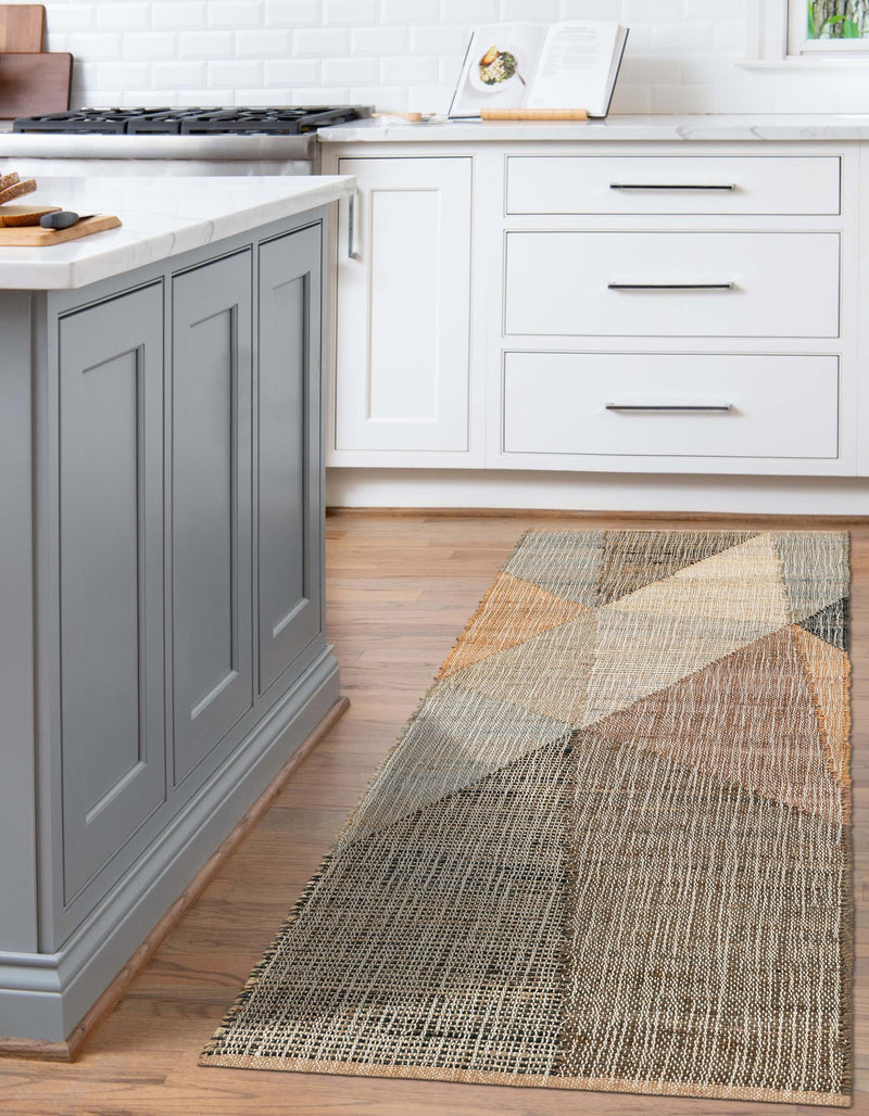 Desert Weave Jute Collection Area Rug -  Mojave Runner Multi  lifestyle 29