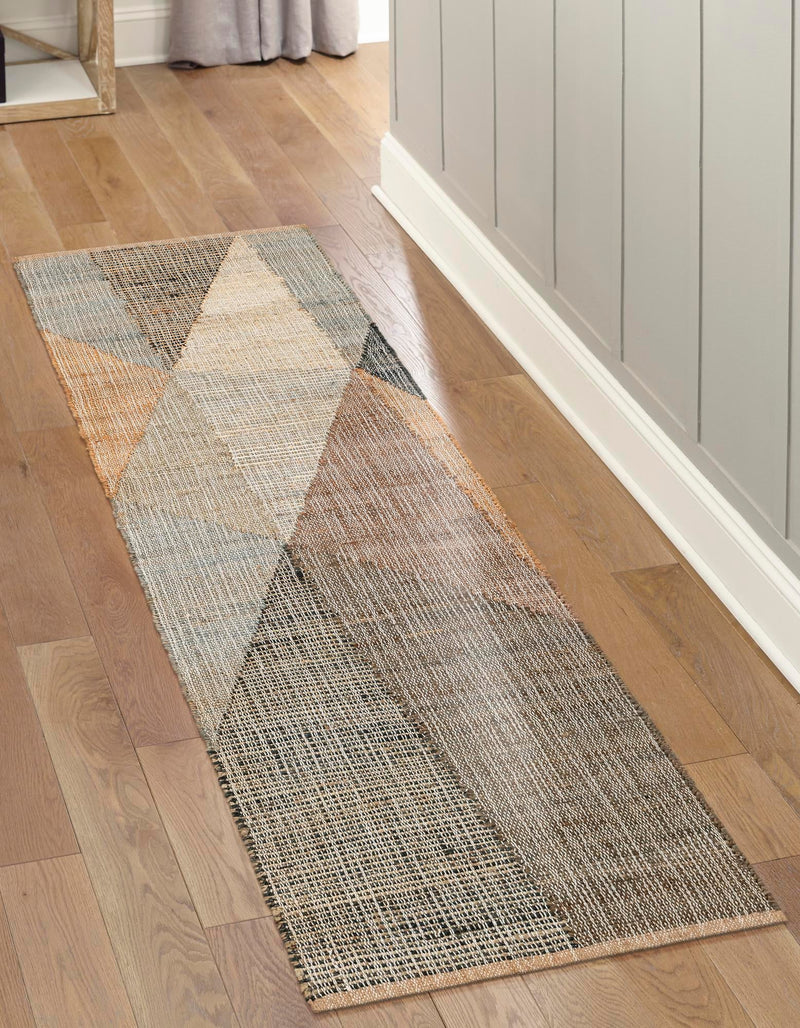 Desert Weave Jute Collection Area Rug -  Mojave Runner Multi  lifestyle 30