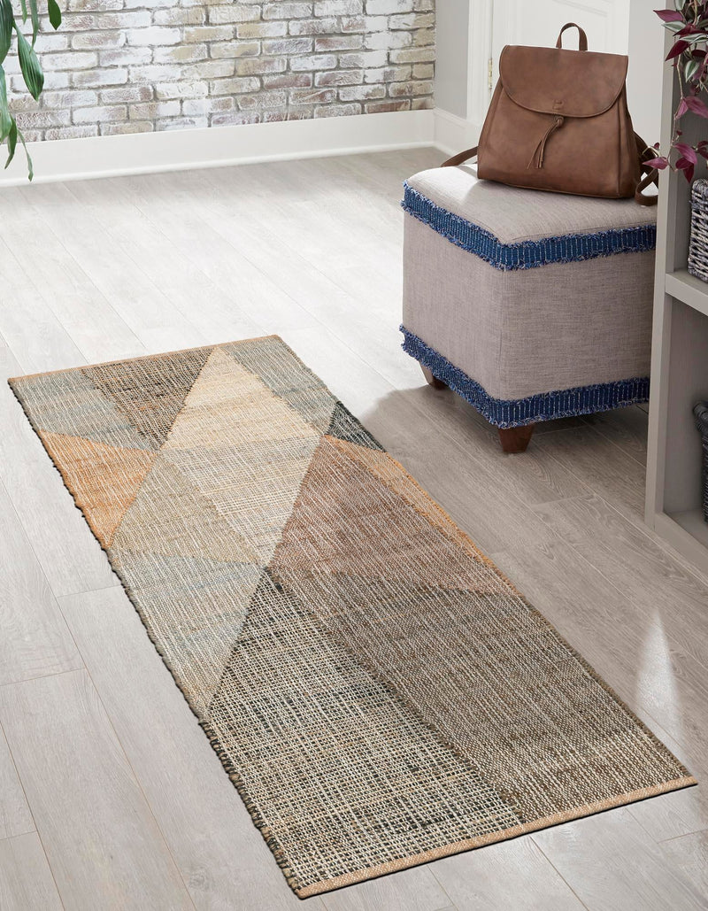 Desert Weave Jute Collection Area Rug -  Mojave Runner Multi  lifestyle 31