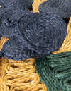 Woven Seaside Jute Collection Area Rug - Coastalhaven (Navy Blue Yellow Green) Round Navy Blue Yellow Green  lifestyle 9