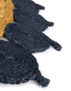 Woven Seaside Jute Collection Area Rug - Coastalhaven (Navy Blue Yellow Green) Round Navy Blue Yellow Green  lifestyle 11