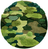 Forest Floor Oasis Collection Area Rug - Fernwood Round Green Main