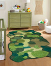 Forest Floor Oasis Collection Area Rug - Fernwood Rectangle Green Main