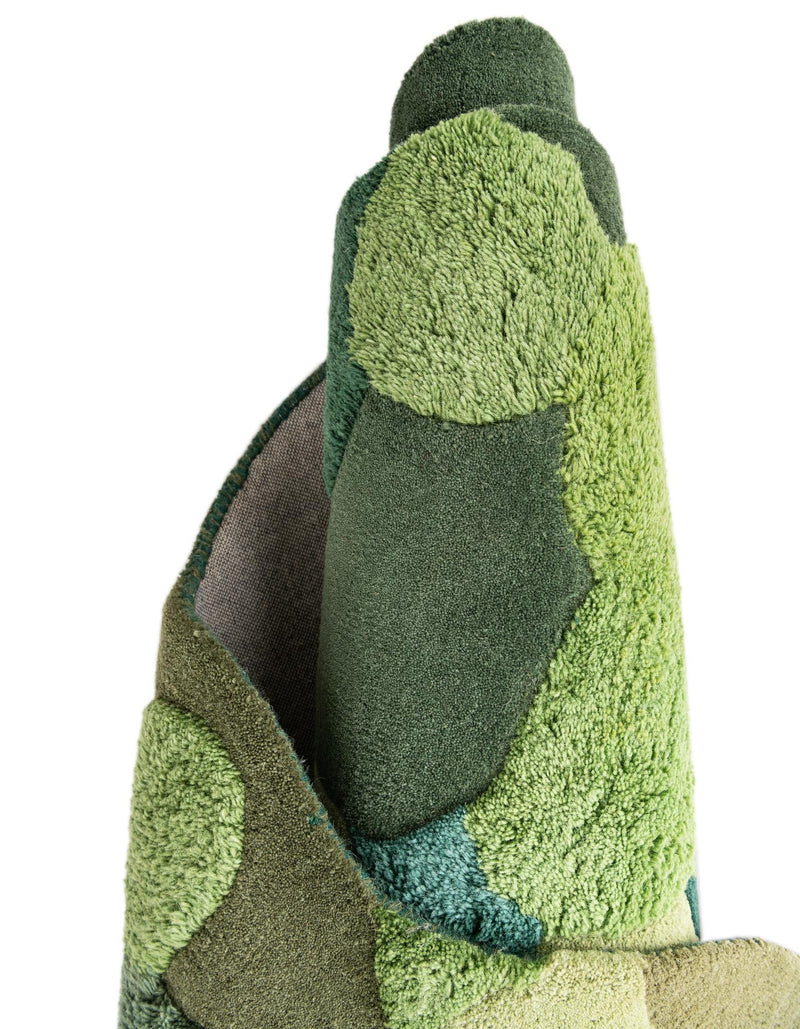 Forest Floor Oasis Collection Area Rug - Fernwood Rectangle Green  lifestyle 9