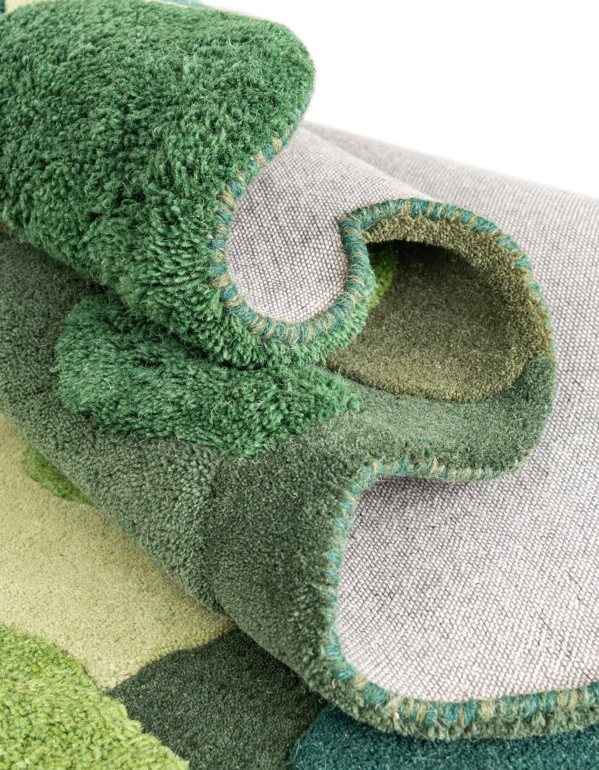 Forest Floor Oasis Collection Area Rug - Fernwood Rectangle Green  lifestyle 11