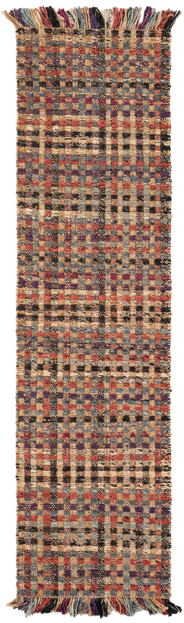 Savannah Jute Collection Area Rug - Malibu Runner Multi  lifestyle 11