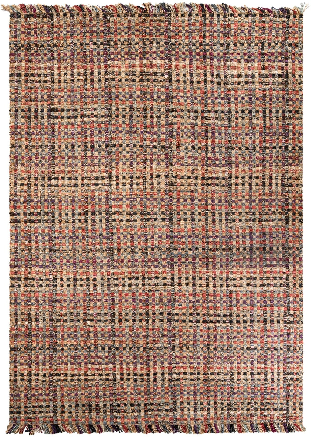 Savannah Jute Collection Area Rug - Malibu Rectangle Multi Main