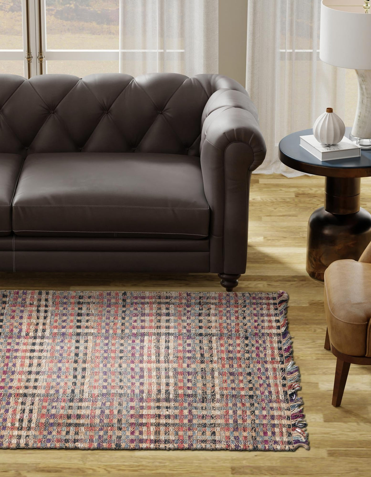 Savannah Jute Collection Area Rug - Malibu Rectangle Multi  lifestyle 2