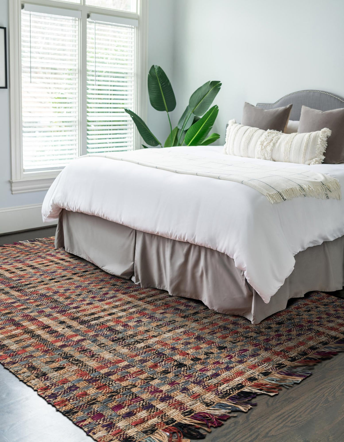 Savannah Jute Collection Area Rug - Malibu Rectangle Multi  lifestyle 5