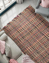 Savannah Jute Collection Area Rug - Malibu Rectangle Multi  lifestyle 11