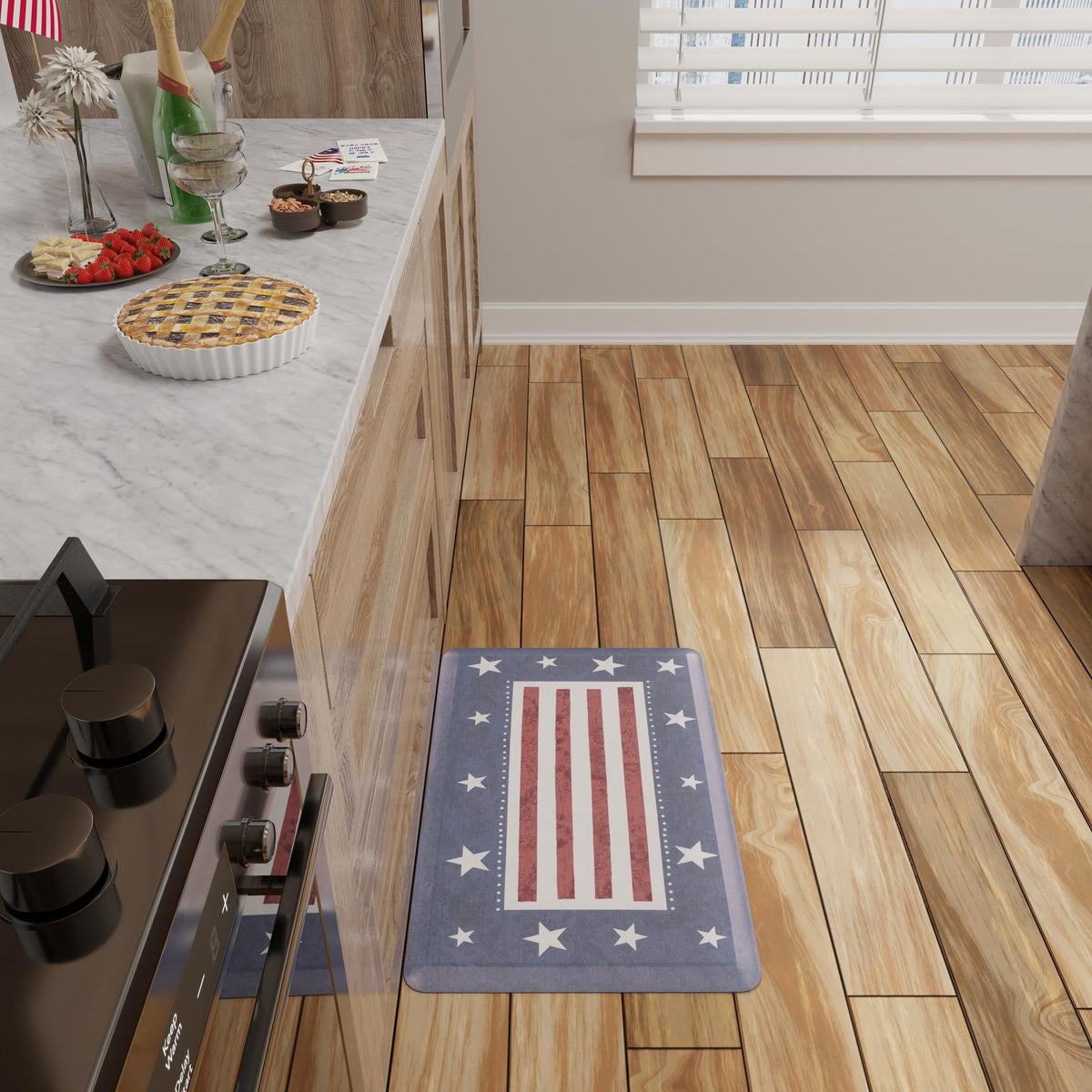 Cozy Haven Mat Collection Area Rug -  Hideaway Rectangle Red and Blue  lifestyle 16