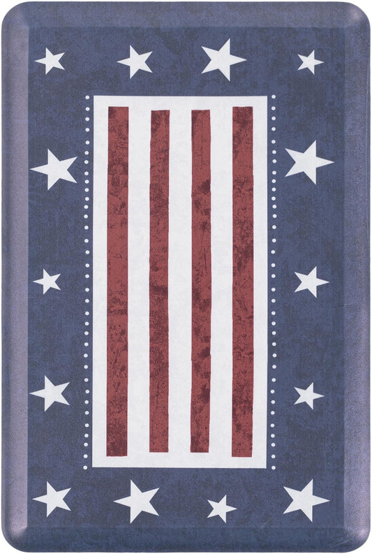Cozy Haven Mat Collection Area Rug -  Hideaway Rectangle Red and Blue Main