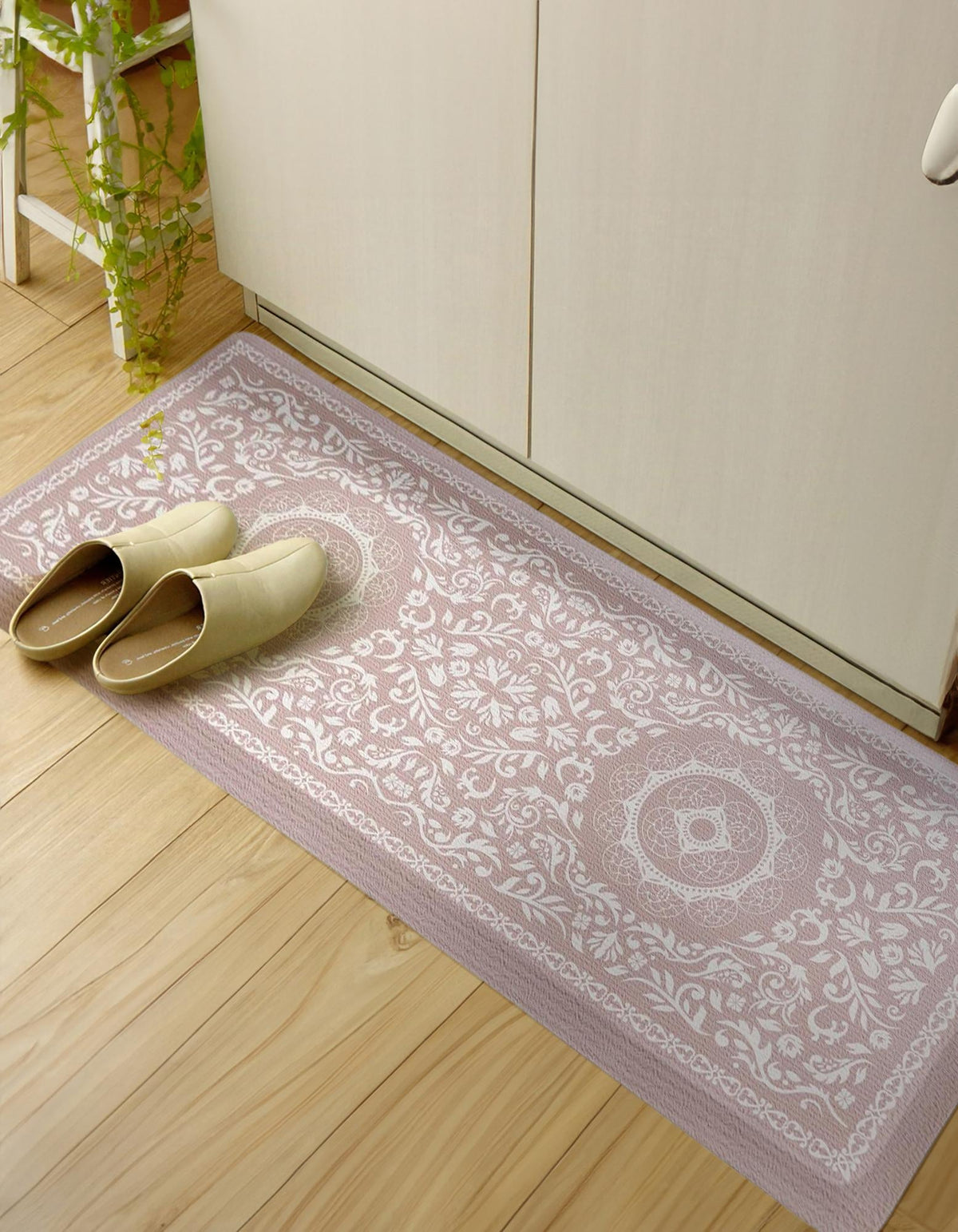 Cozy Haven Mat Collection Area Rug -  Bower Rectangle Beige  lifestyle 4
