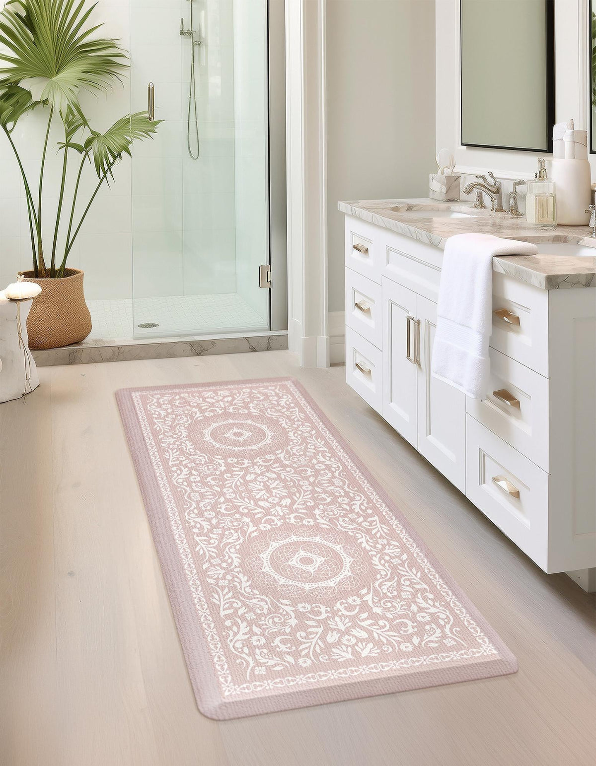 Cozy Haven Mat Collection Area Rug -  Bower Rectangle Beige  lifestyle 5