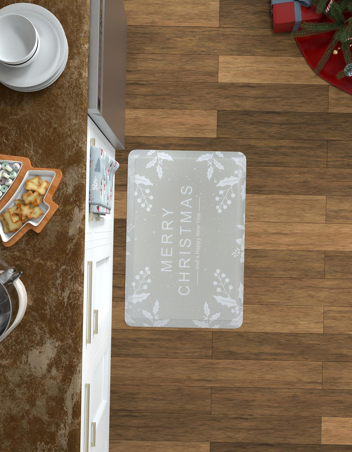Cozy Haven Mat Collection Area Rug -  Den Rectangle Gray  lifestyle 10